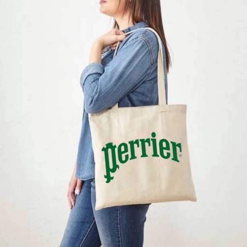 Perrier Cloth bag กระเป๋าผ้าใส่ของอเนกประสงค์