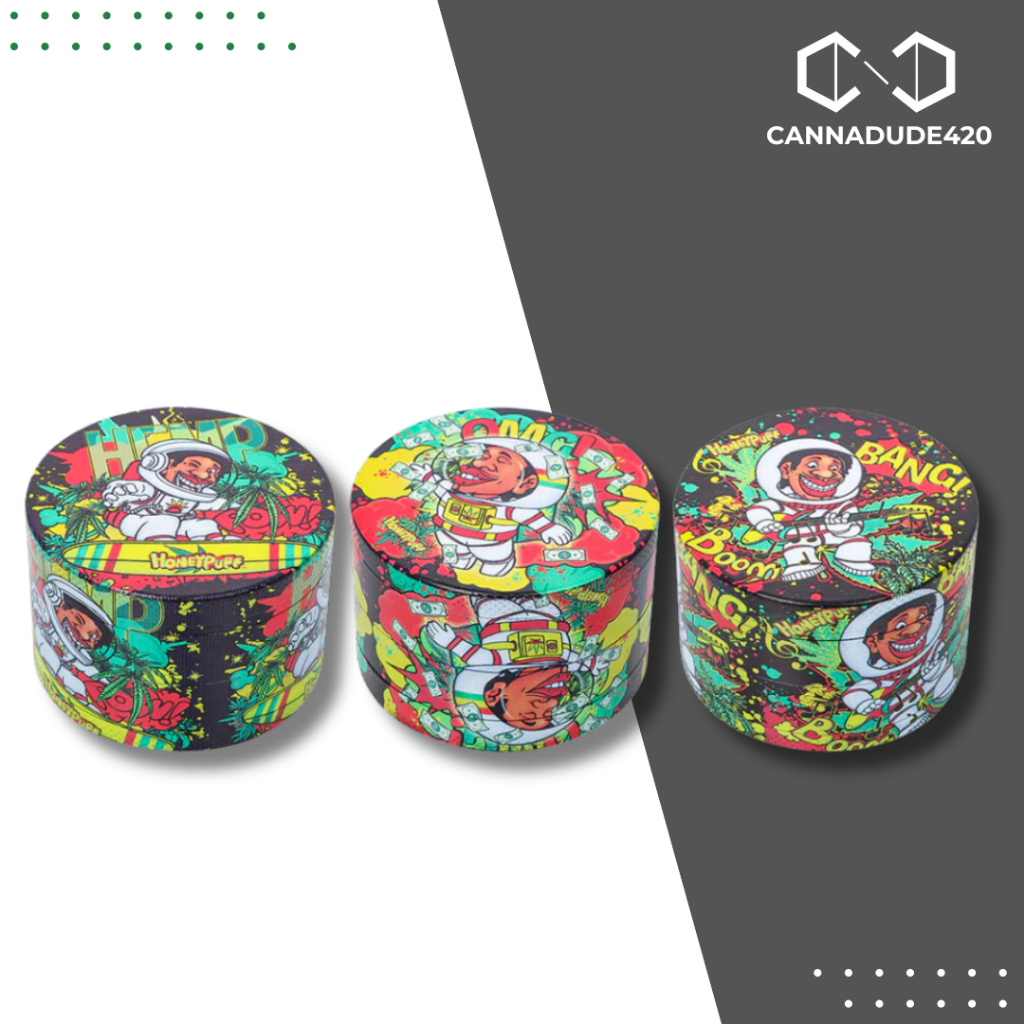 Grinder Rasta Honeypuff grinder 63mm. [GDS27] เครื่องบด ที่บด ขนาด 63มม. 4 ชั้น Metal grinder