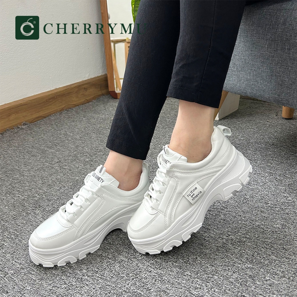 CHERRYMU รุ่นFQ174 รองเท้าหนังส้นตึก