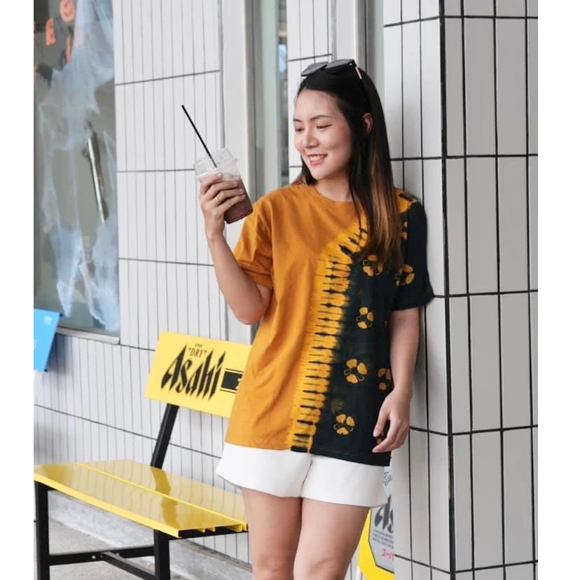 เสื้อยืดมัดย้อม ครามกัดลาย แบบที่ 3 thumbnail 9