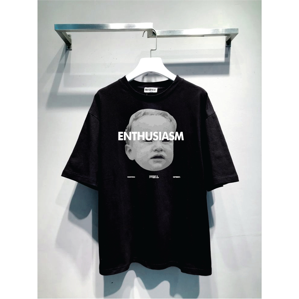 เสื้อยืดCotton100% สกรีนแบบดิจิตอล สีสด เนื้อผ้าหนานุ่ม เกรดพรีเมี่ยม F577-แขนสั้น