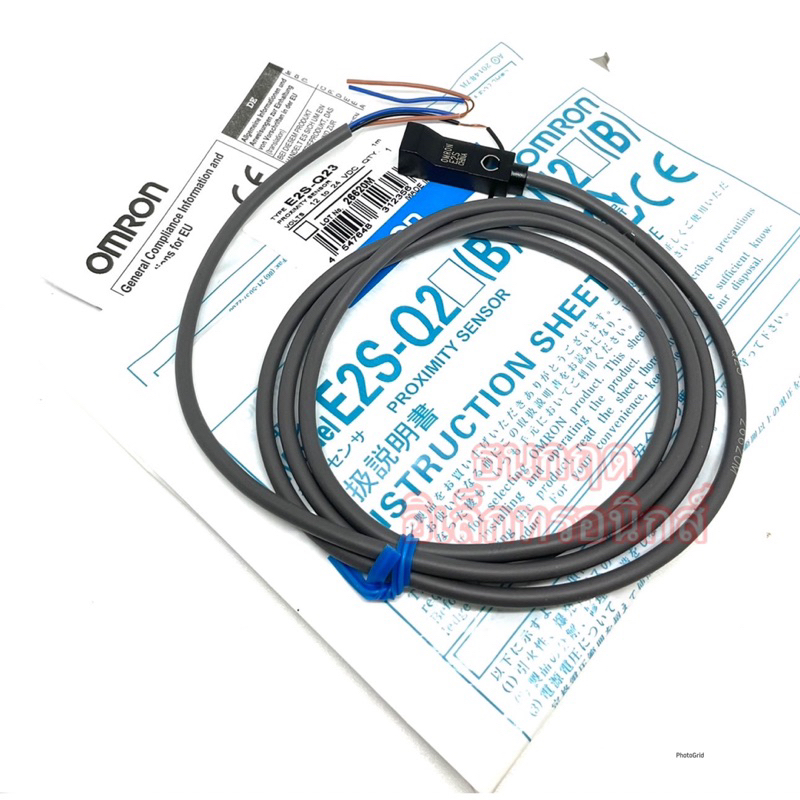 Omron E2S-Q23 PROXIMITY SENSOR 12-24VDC  1M (ของใหม่) ระยะ2.5mm 3สาย ชนิด NPN-NO