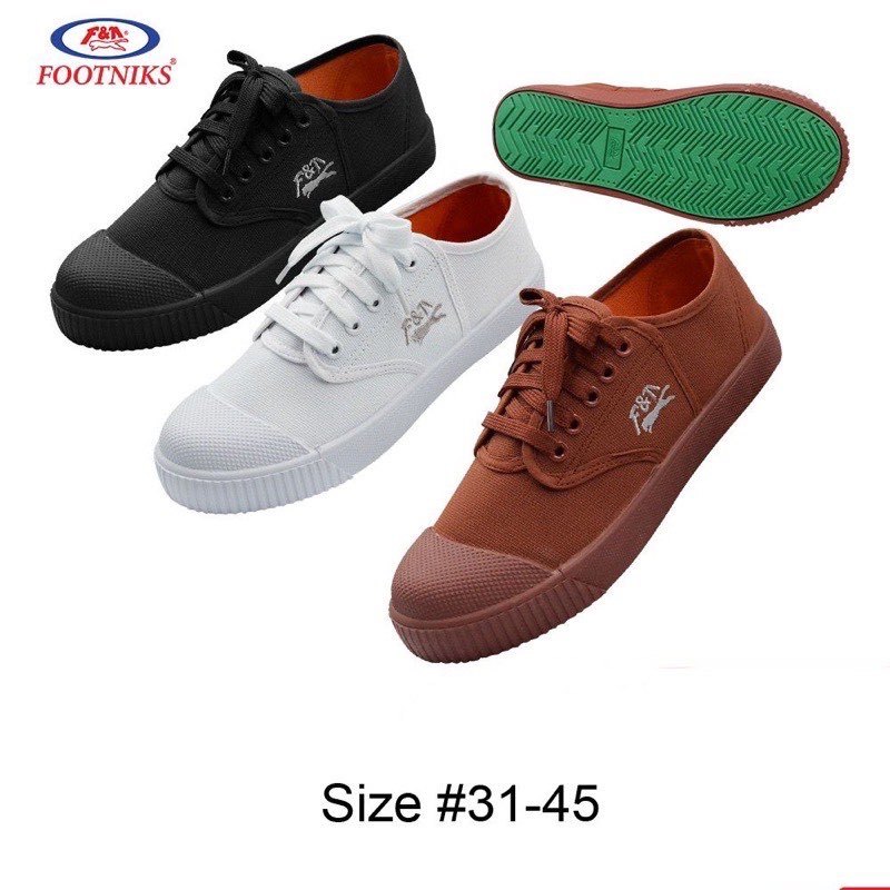 รองเท้าผ้าใบนักเรียน ฟุตนิกส์ Footnik F205 ไซส์ 31-45