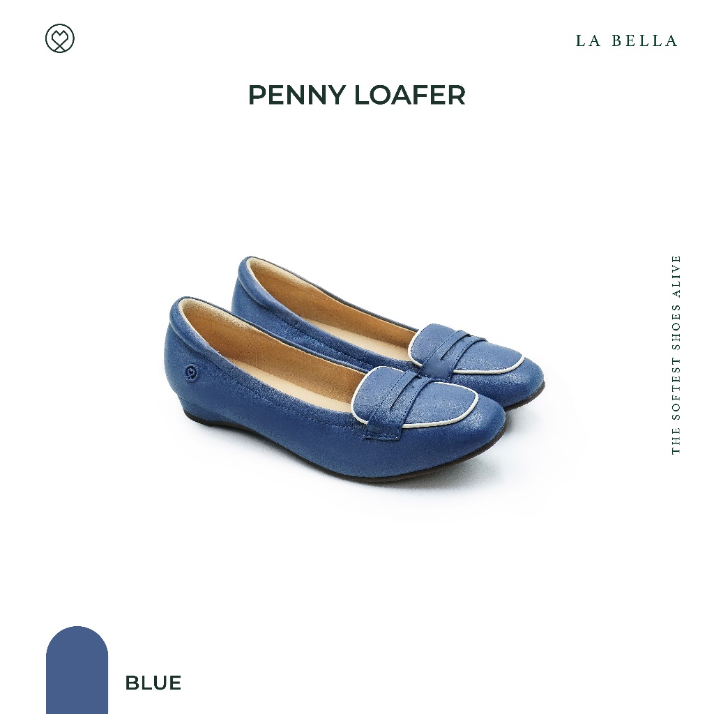 LA BELLA รุ่น PENNY LOAFER - BLUE