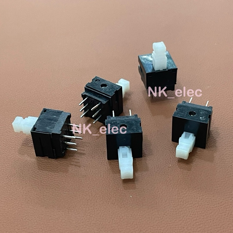 สวิทช์ 6 ขา  กดล็อค กดติด-กดดับ สวิตช์ สั่งงาน ALPS LCD 10x10x17.5MM ราคาต่อ 1 ชิ้น พร้อมส่ง ในไทย
