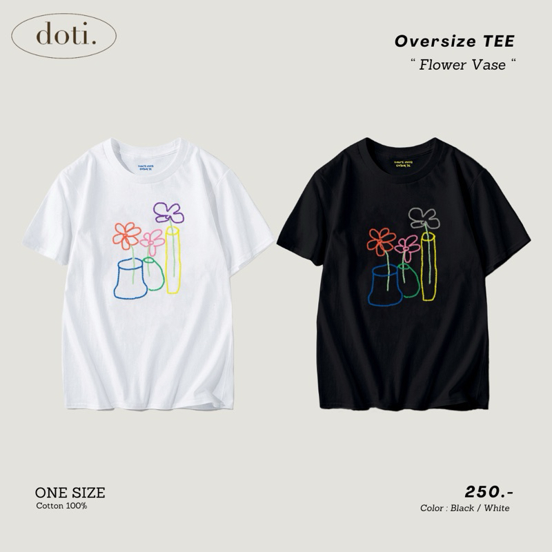 (Doti. ) Flower vase Oversize TEE