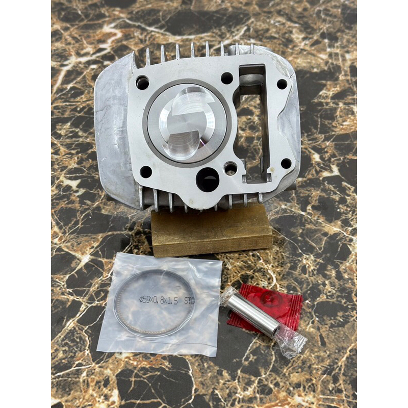 เสื้อ125ลูก59หัวนูน2วาวพร้อมปาดหลบวาวลูกสูบสลัก13มิลปลอกสูบยาวกว่าของ15มิลใส่125คาร์บูR-S-Xและ125iไฟ