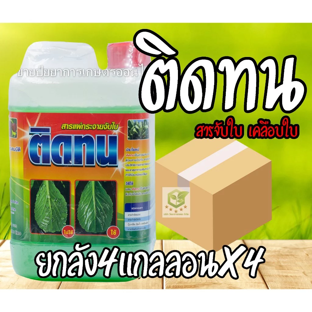 // ยกลัง4แกลลอน // 5 ลิตร ติดทนยาจับใบ สารจับใบ ติดทน จับดี สารจับใบ ยาจับใบ จับใบ แอ็ปซ่า แอปซ่า จับใบ เค