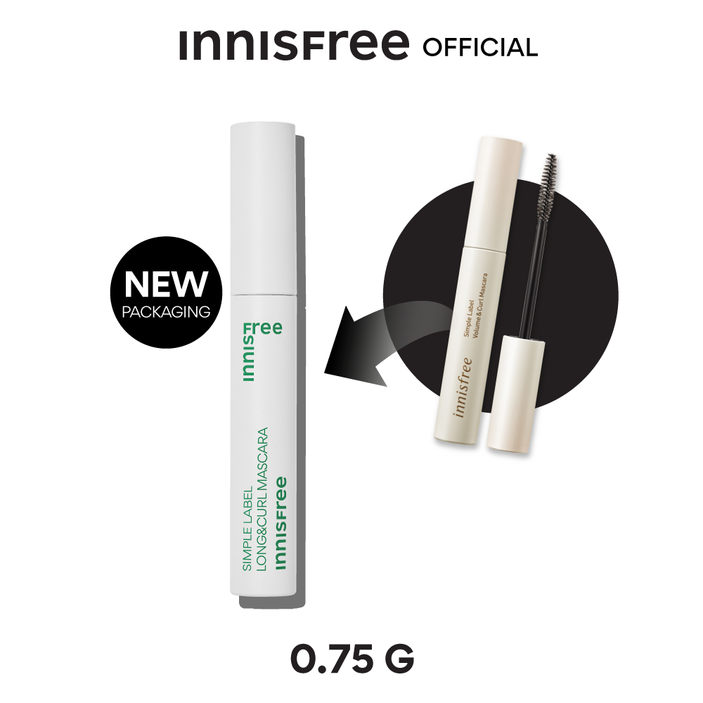 Innisfree Simple Label Volume & Curl Mascara อินนิสฟรี ซิมเปิล เลเบิล วอล ลิม และ เคิร์ล มาสคาร่า