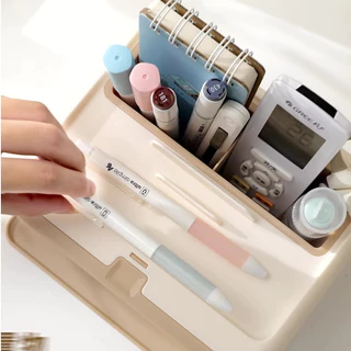 OKUMI_SHOPกล่องทิชชู่ตั้งโต๊ะ สไตล์มินิมอล พร้อมช่องเก็บของ วางโทรศัพท์ รีโมท เครื่องสำอางได้ ประหยัดพื้นที่มัลติฟังก์ช