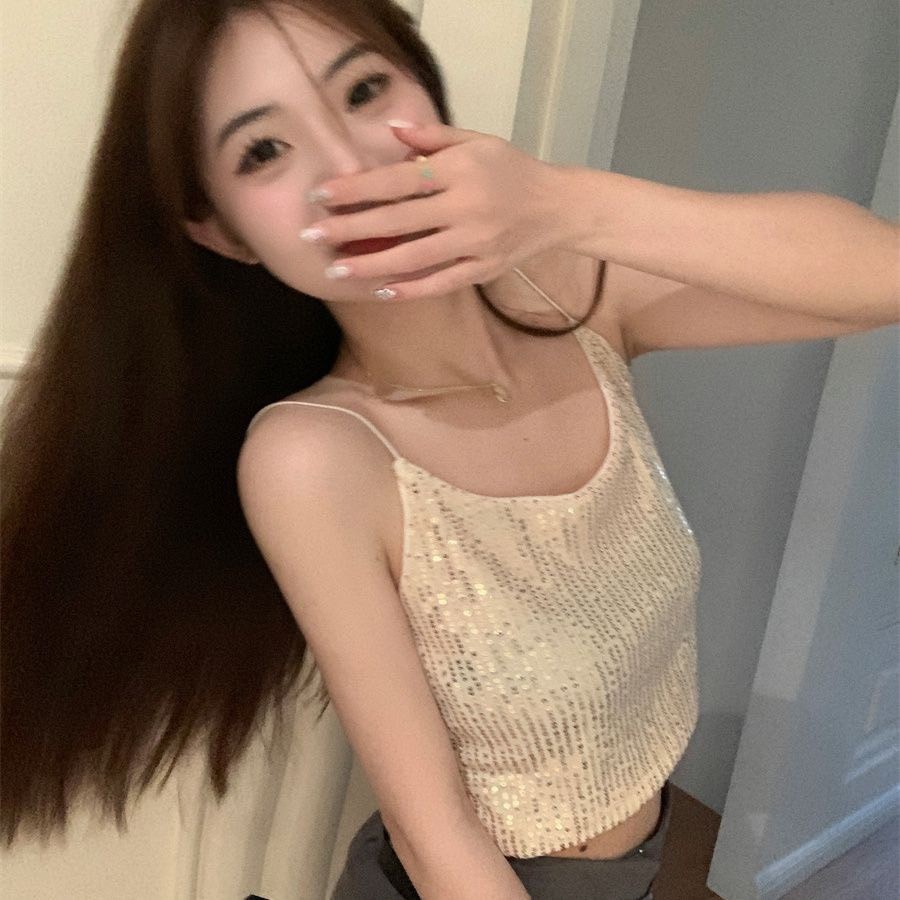 🧸💦𝑩𝒓𝒂𝑩𝒓𝒂𝑩𝒓𝒂⛱️🧸 #f-160 *โอกาสสุดท้าย* เสื้อ ครอปท็อป แขนกุด แต่งไล่โทนสี แฟชั่นสไตล์ เกาหลี - รูปที่ 3