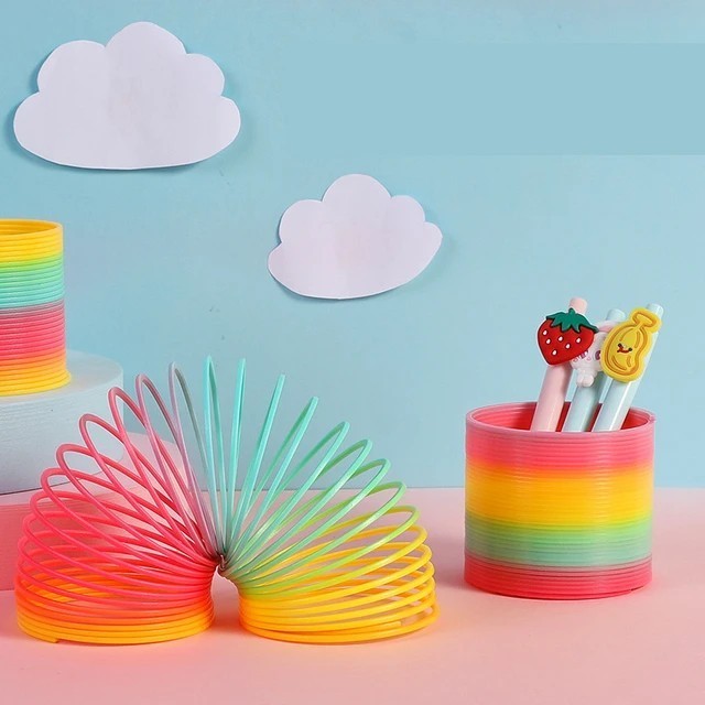 ของเล่นเด็ก Rainbow spring สปริงเรนโบว์ สปริงสายรุ้ง รูปที่ 6