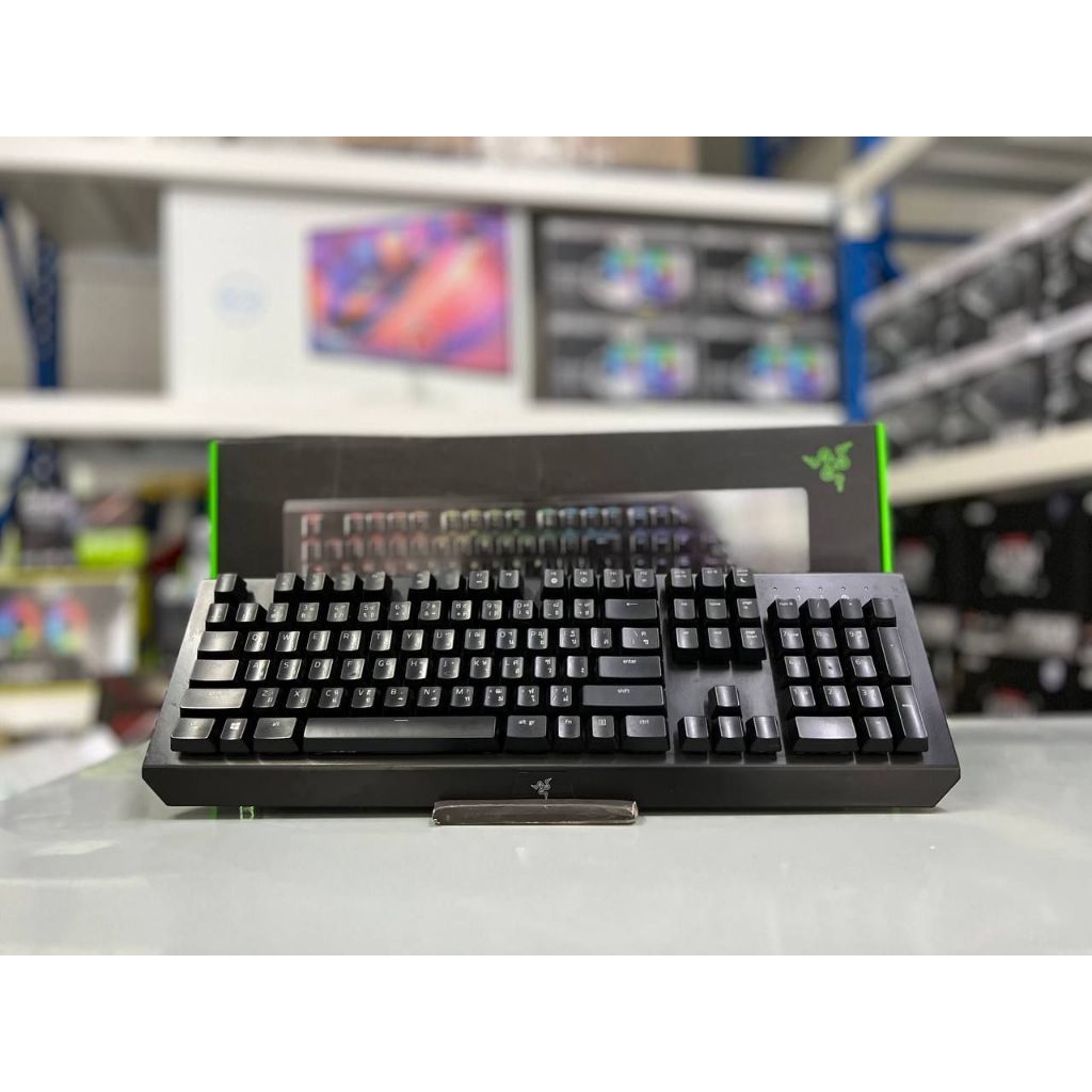 KEYBOARD (คีย์บอร์ด) RAZER BLACKWIDOW X CHROMA (BLACK) (RAZER GREEN SWITCH) (RGB LED) (EN/TH) สินค้า