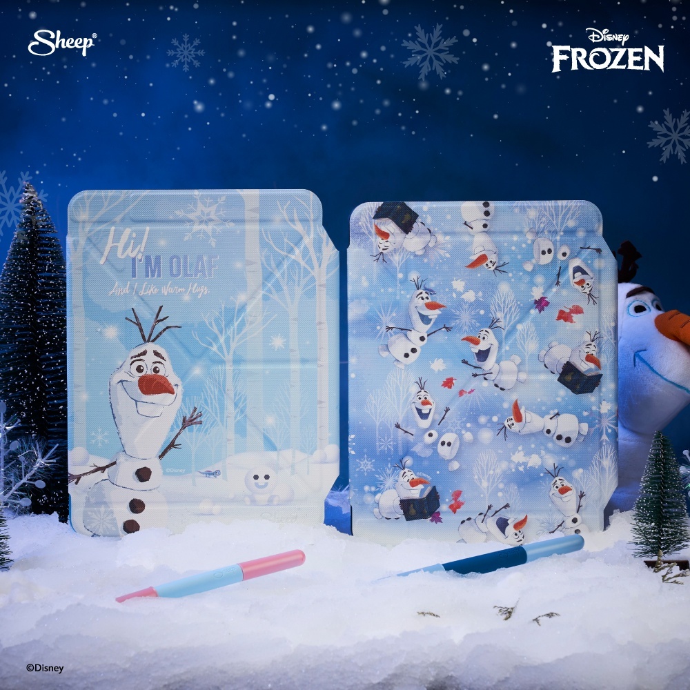 [Disney Reload & People Case Collection]  เคสสำหรับไอแพด ถอดแยกปกได้ People ใส่ปลอกปากกา กันงอกันกระแทกลาย Olaf / Ariel