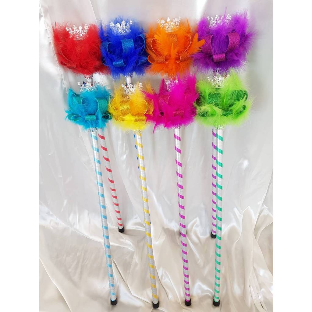 ‼️สินค้าทำตามออเดอร์ ‼️(ออเดอร์ละไม่เกิน4อัน) ไม้คฑาขนนก อลังการ **ความสูงอาจมีความคลาดเคลื่อน4-5cmเนื่องจากเป็นงานฝีมือ