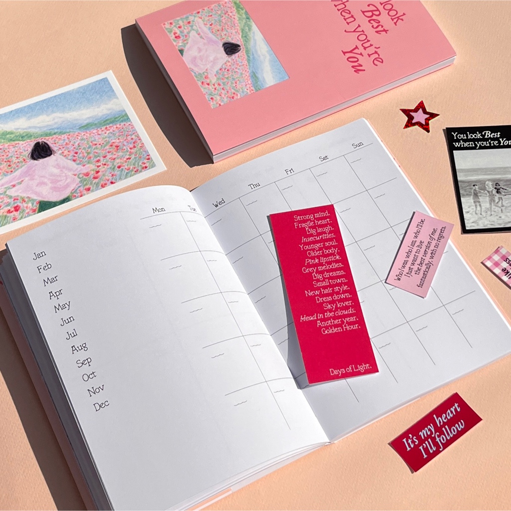 ☆ You look Best! Diary Planner (6months) B grade *สินค้ามีตำหนิ* สมุดไดอารี่ แพลนเนอร์ days of light รูปที่ 4