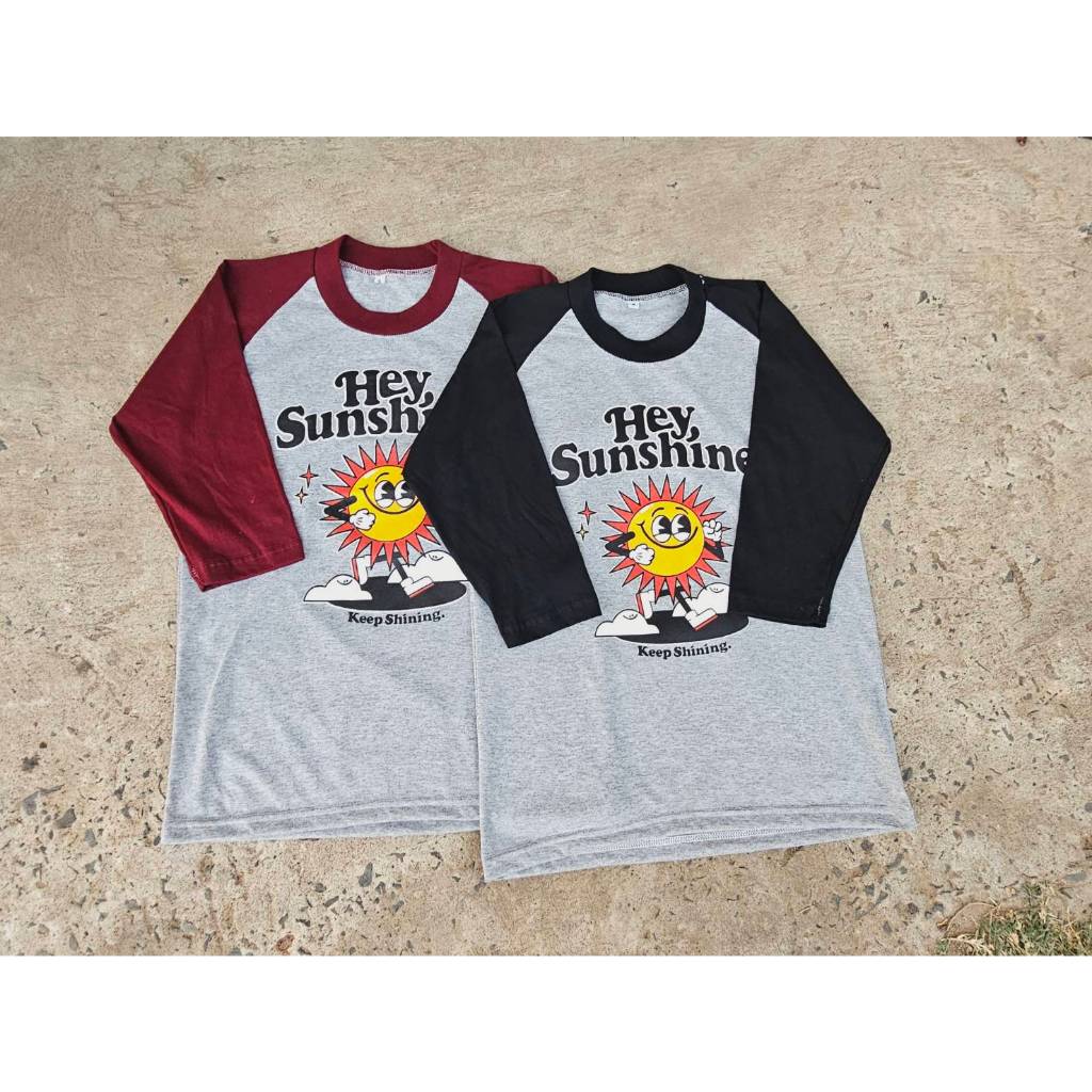 เสื้อวินเทจแขน3ส่วนคอฟิต/ซันชาย3ส่วน