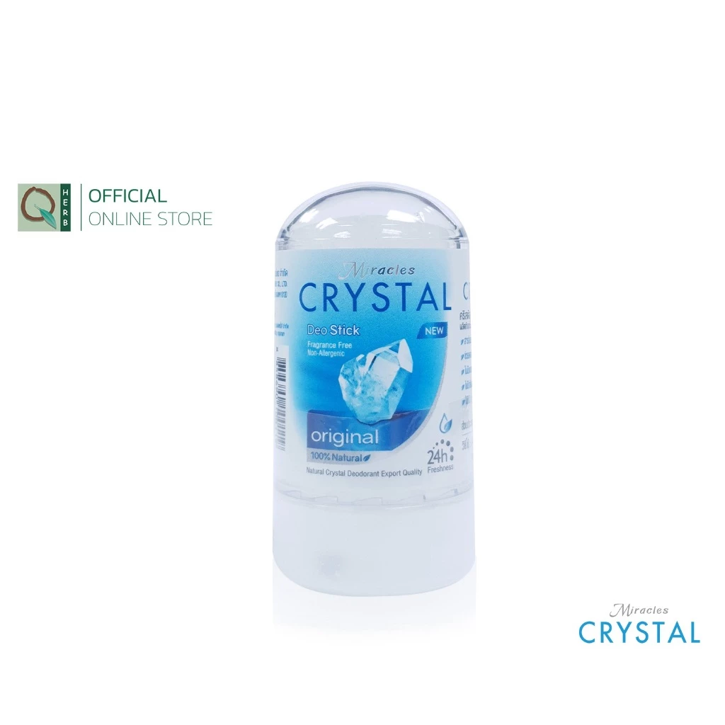 Miracles Crystal (คริสตัล) Deo Stick สารส้มระงับกลิ่นกายชนิดแท่ง 60 กรัม