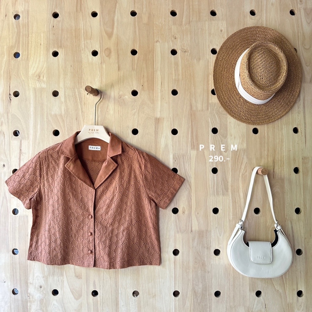 เสื้อเรณู เสื้อลูกไม้ลายฉลุน่ารักๆ พร้อมส่ง มีเก็บเงินปลายทาง  #225 ราคา ถูกที่สุด ดีลบีเคเค แกลเลอรีภาพที่ 4