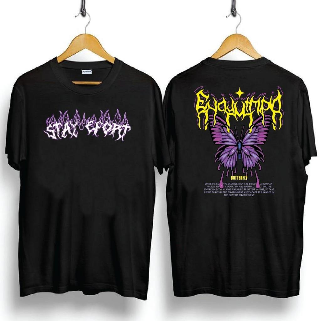 เสื้อCotton100% สกรีน หน้า-หลังแบบดิจิตอล เนื้อผ้าหนานุ่ม A767-แขนสั้น