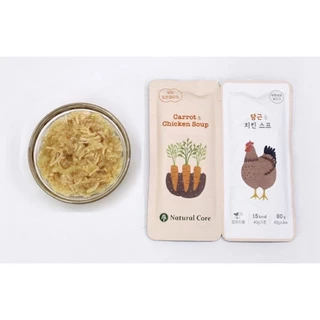(ขายส่ง6ชิ้น) Natural Core Twin Pouch ซุปอาหารเปียก สำหรับสุนัข นำเข้าจากเกาหลี 🇰🇷