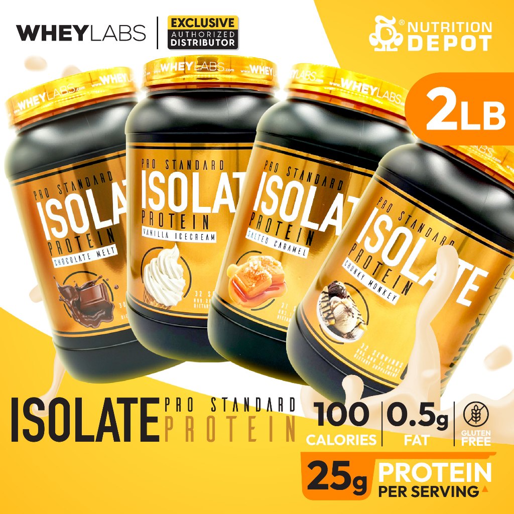 Whey Labs 100% Isolate Whey Protein 2 lbs -  เวย์โปรตีนเสริมสร้างกล้ามเนื้อ