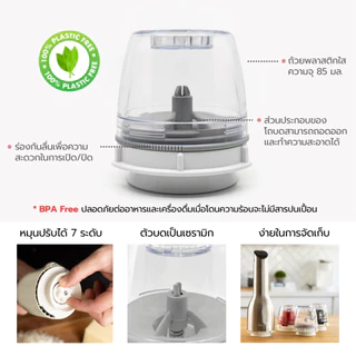 Finamill Spice Auto Grinder ที่บดเครื่องเทศอัตโนมัติ ของแท้ รับประกัน 1 ปี รุ่นใหม่ 2 แบบ ทั้ง USB และแบตเตอรี เครื่องบด