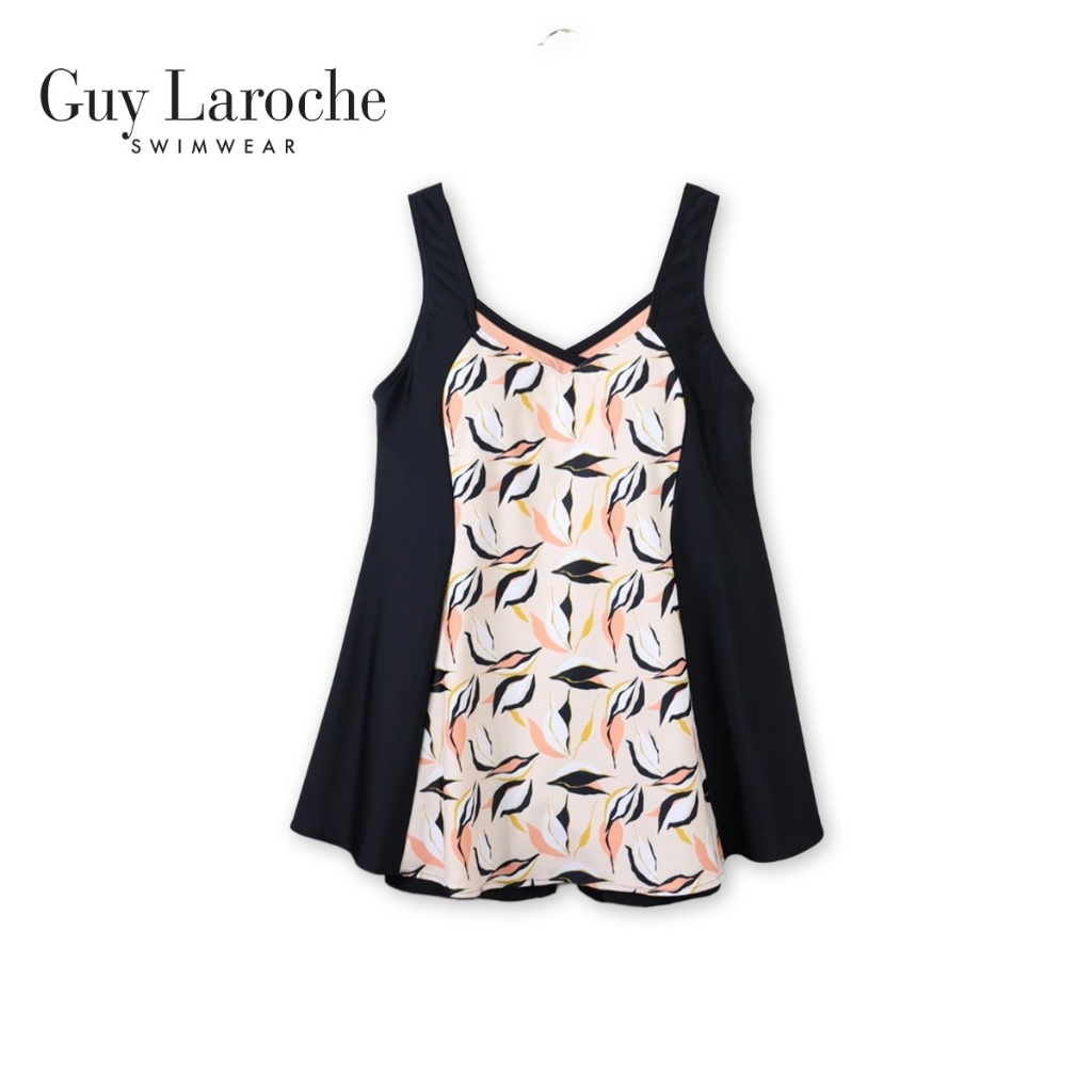 Guy Laroche ชุดว่ายน้ำ วันพีซ (One piece) เสื้อสายเดี่ยว กระโปรงสั้น สาวอวบ Plus size กีลาโรช GPL1015