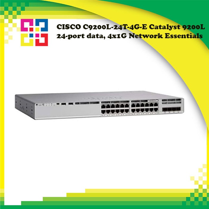CISCO C9200L-24T-4G-E Catalyst 9200L 24-port data, 4x1G Network Essentials