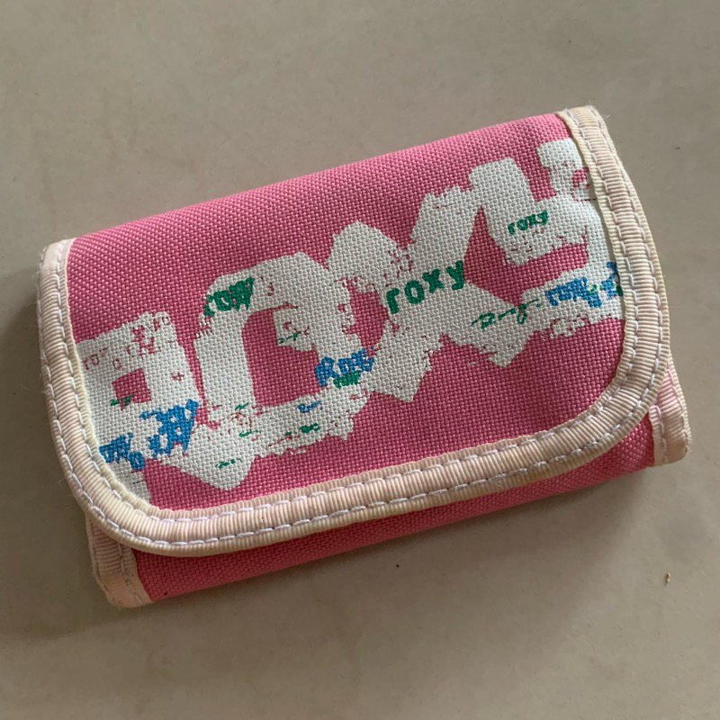 Roxy Trifold Wallet Mens / Women กระเป๋าสตางค์ Roxy สีชมพู-ขาว