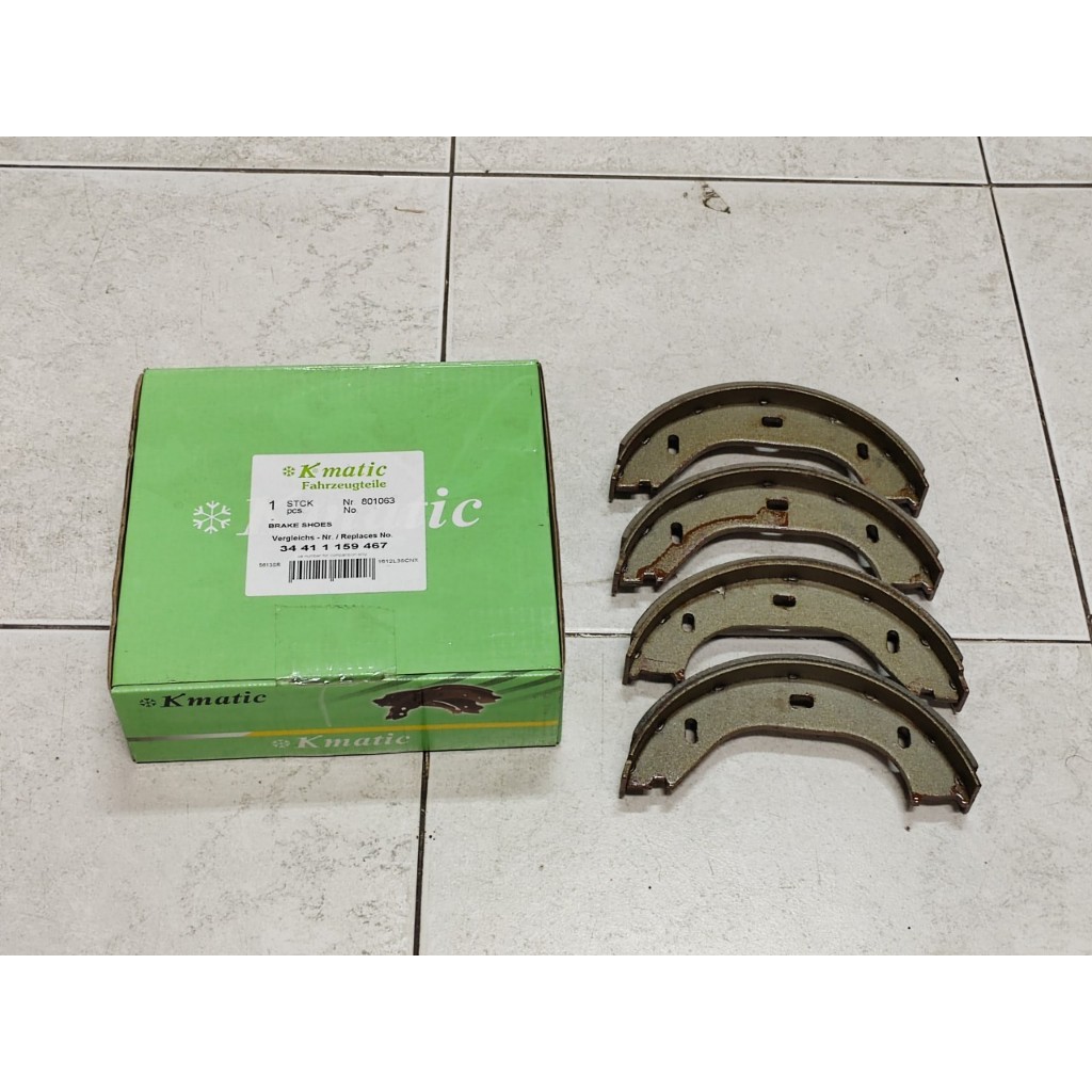ผ้าเบรค มือ BMW E30 ยี่ห้อ K-matic 316 318 320 323 325 328 ผ้าเบรก