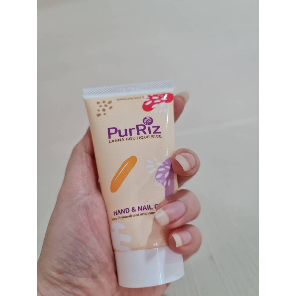 ผลิตภัณฑ์บำรุงมือและเล็บ Purriz Hand and Nail Cream ขนาด50กรัม #สารสกัดข้าวคุณภาพพิเศษสูง #งานวิจัย #อาจารย์แยม