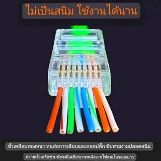 หัวแลน Cat6 Combell แบบทะลุ นำเข้าจากเบลเยี่ยม ของแท้ 100% หัวแลน cat6 หัวแลน cat6 rj45 Link
