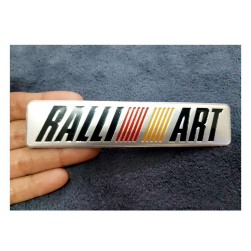 เพลทอลูมิเนียม rallyart สีบรอนเงิน