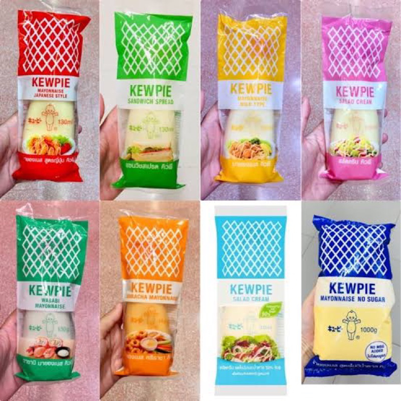 ทุกสูตร!!fl Kewpie mayonnaise/ salad cream สูตรญี่ปุ่น สลัดครีม ลดไขมันน้ำตาล50%  แซนวิชสเปรด