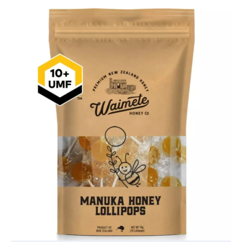 Manuka Honey Lolipops Weimete Umf 10+ ลูกอม อมยิ้ม น้ำผึ้งมานูก้า