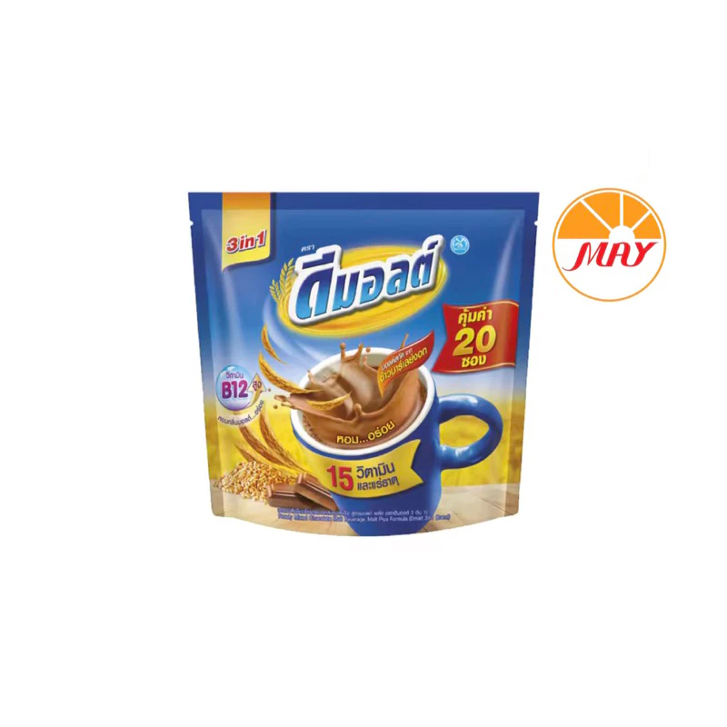 ดีมอลต์ 3in1 เครื่องดื่มช็อกโกแลตมอลต์ปรุงสำเร็จ 20ซอง#ดีมอลต์3in1 *สินค้าในภาพสำหรับตัวอย่างในการเลือกสินค้า