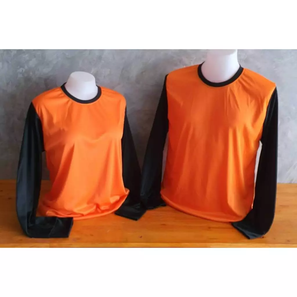 เสื้อคนงาน เสื้อปุ๋ยคนงาน คอกลมแขนดำ ไซส์ใหญ่M-5XL