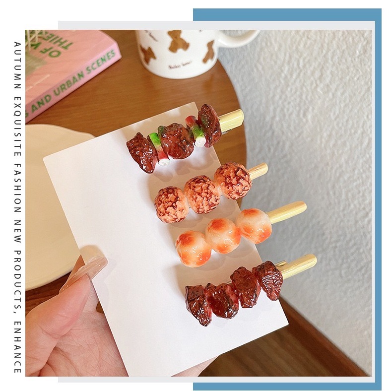 กิ๊ฟติดผม ผลไม้ ความคิดสร้างสรรค์3D รูปปากเป็ดกิ๊บติดผม น่ารัก ความน่าสนใจ เด็กนักเรียนได้ทุกเพศ - รูปที่ 6