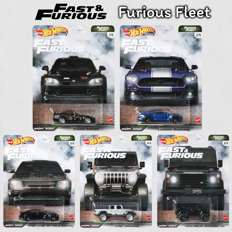 Hotwheels Premium | Set Furious Fleet (Fast&Furious) สเกล 1:64