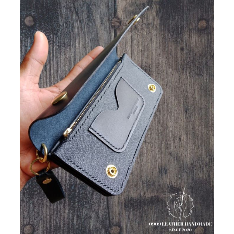 Long Wallet Biker(อะไหล่ทองเหลืองแท้ทุกจุด)