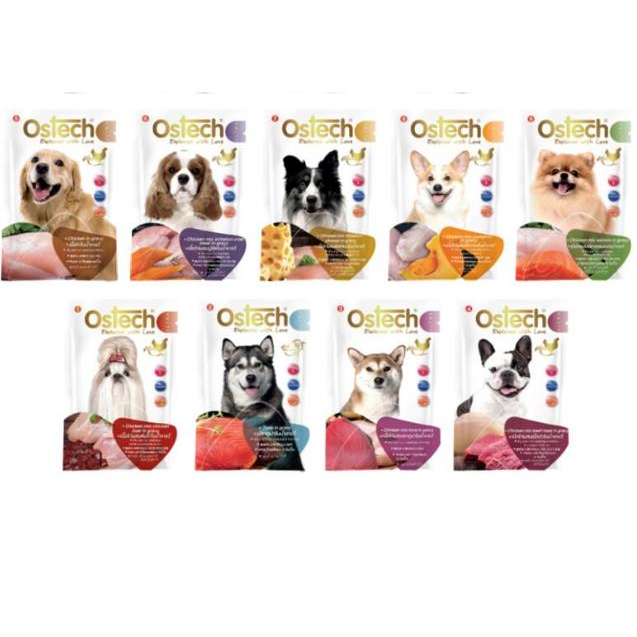 Ostech ออสเทค อาหารซอง อัลตร้า  สำหรับสุนัข ขนาด 70 g.*(48ซอง)