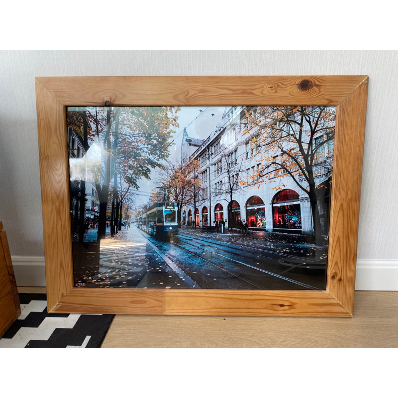 กรอบรูปไม้สน 50x70 cm