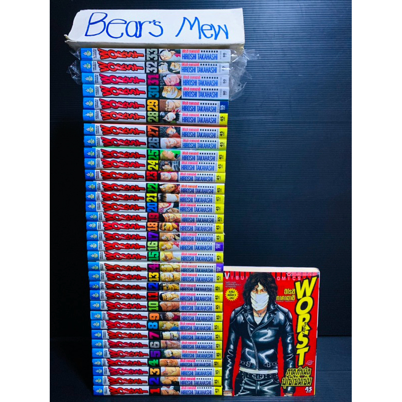 WORST+ภาคกำเนิดบุโซเซ็นเซ็น 1-33เล่มครบจบ+ภาคกำเนิดบุโซเซ็นเซ็น เรียกเขาว่าอีกา ภาค2 สภาพสะสมสวยมาก 