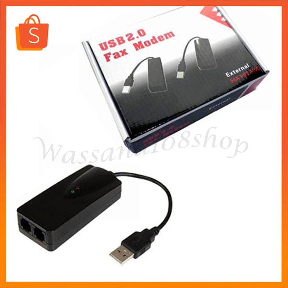 USB 56k V. 92 External Dial Up Voice Fax Data Modem Fax Modem 2Port