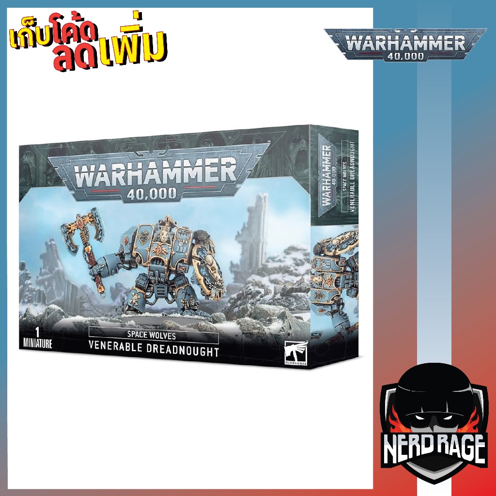 Warhammer 40K Space Wolves Venerable Dreadnought [WH-40K-137]