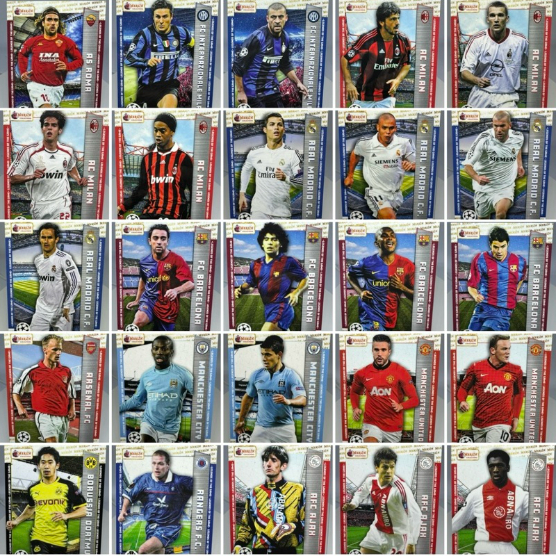 การ์ดสะสมฟุตบอล โรนัลโด้ RONALDO และตำนานมากมาย ลิขสิทธิ์แท้ จาก 2023-24 Topps Merlin Heritage