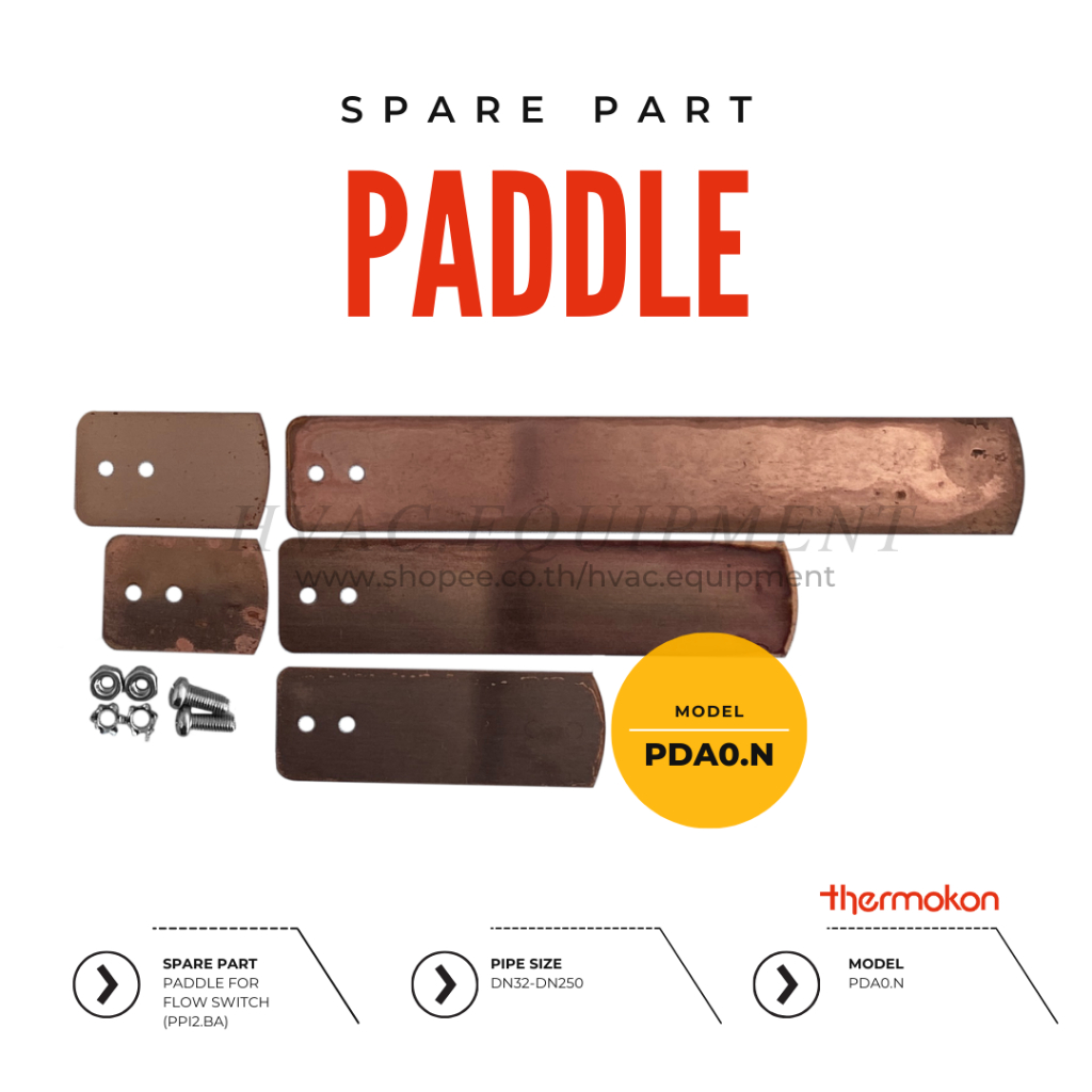 Thermokon, Paddle spare part ใช้ร่วมกับ Water Flow Paddle Switch รุ่น PPI2.BA (DN32-DN250)