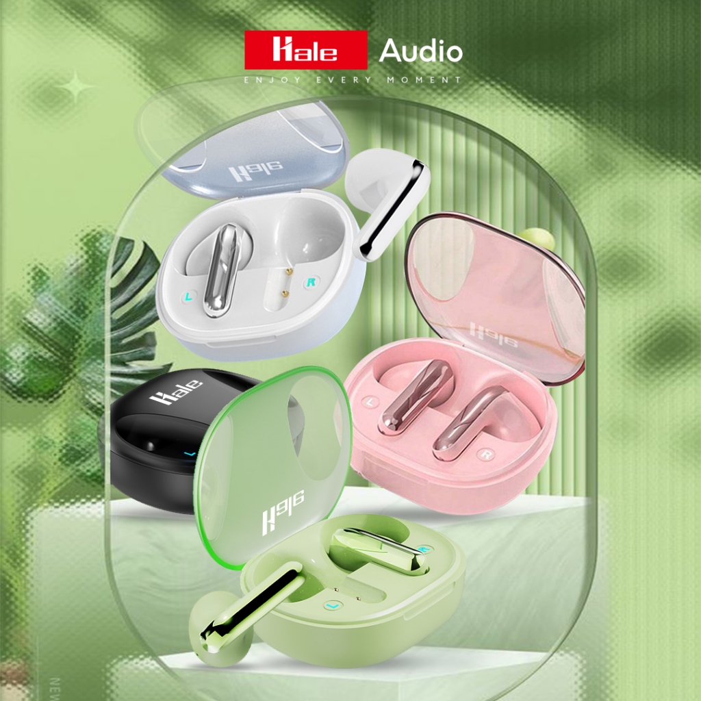 Hale รุ่น HTW-06 หูฟังบลูทูธไร้สาย (Upgradeใหม่) V 5.3 มีไมค์ในตัว Apollo Wireless Stereo