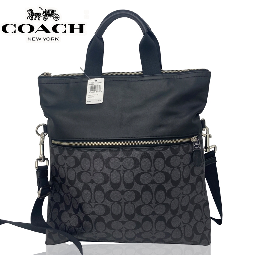 กระเป๋า กระเป๋าสะพาย COACH tote shoulder foldover handbag F71796